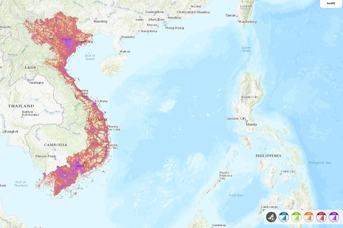 Viettel Tourist eSIM Signal Coverage in Vietnam